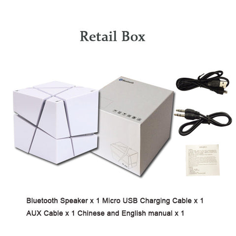 EDGE Portable Mini Bluetooth Speaker LED 3W Stereo Sound Box Mp3 Player Subwoofer Speakers Built-in 500mAh Battery