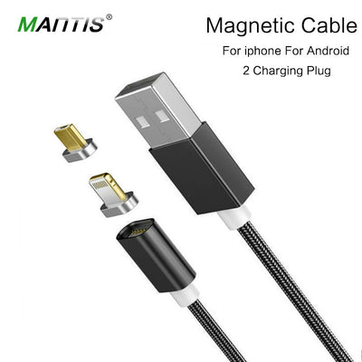 magnetic charger braided cable for iphone 6 6s 7 for iphone7 micro USB cable for ANDROID