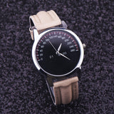 Relogio Masculino Faux Leather Male watch