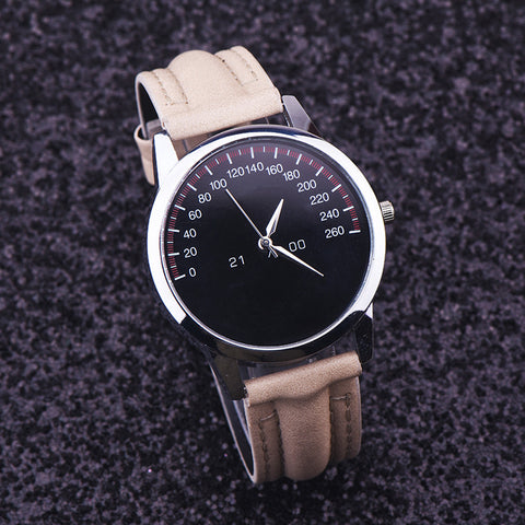 Relogio Masculino Faux Leather Male watch