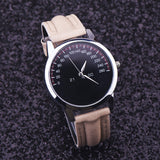 Relogio Masculino Faux Leather Male watch