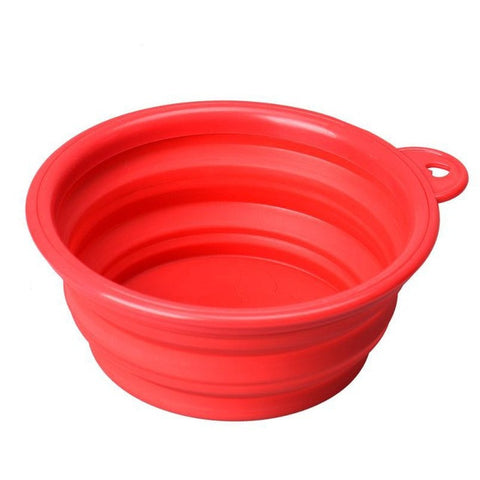 Silicone Collapsible Feeding Water Dish bowl