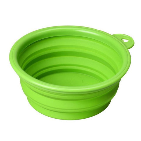 Silicone Collapsible Feeding Water Dish bowl