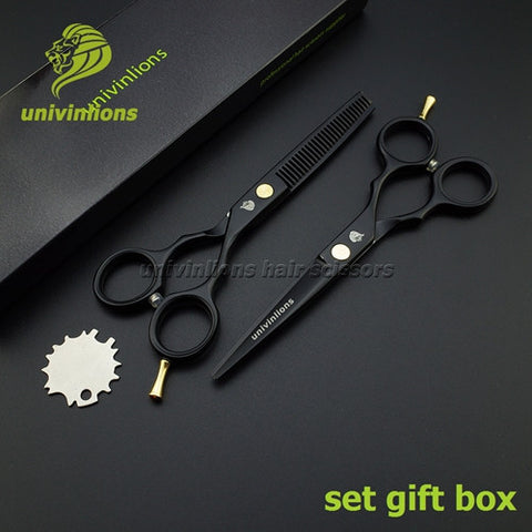 5.5" sale black japan hair scissors teflon shears