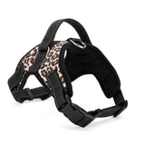 Hot Dog Adjustable Harness Pets Collar Leopard Campo Professional Out Door Dog Harness Hand Strap for Small Large Dogs Pitbulls