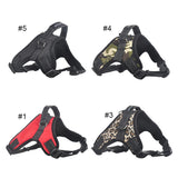 Hot Dog Adjustable Harness Pets Collar Leopard Campo Professional Out Door Dog Harness Hand Strap for Small Large Dogs Pitbulls