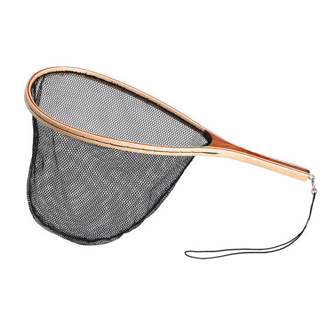 Fishing Net Mesh Wooden Handle Nylon / Rubber Landing