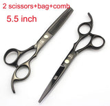 2 Scissors+Bag+Comb Japan High Quality 5.5/6.0 Inch Professional Hairdressing Scissors