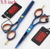 2 Scissors+1 bag Kasho 5.5/6 Inch High Quality Professional Hairdressing Scissors