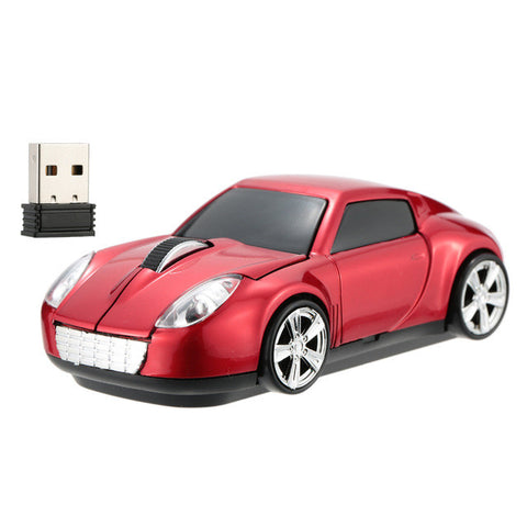 2.4GHz Wireless Mouse/Mice Racing Car Shaped Optical USB Mouse 3D Buttons 1000 DPI/CPI