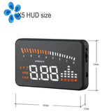 Universal X5 3 Inch Car HUD OBD2 II Head Up Display Overspeed Warning System Projector