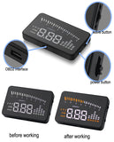 Universal X5 3 Inch Car HUD OBD2 II Head Up Display Overspeed Warning System Projector