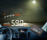 Universal X5 3 Inch Car HUD OBD2 II Head Up Display Overspeed Warning System Projector