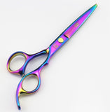JAPAN rainbow hair cutting scissors high quality,professional barber hairdressing scissors hair thinning shears + bag