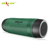 Zealot S1 Bluetooth Speaker Outdoor Bicycle Portable Subwoofer Bass Speakers 4000mAh Power Bank+LED light +Bike Mount+Carabiner