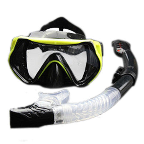 Professional Scuba Diving Mask Snorkel Anti-Fog Goggles Glasses Set Silicone Swimming Fishing
