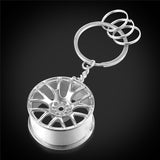 BBS wheels car keychain rings gold/platinum plated high quality