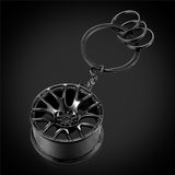 BBS wheels car keychain rings gold/platinum plated high quality