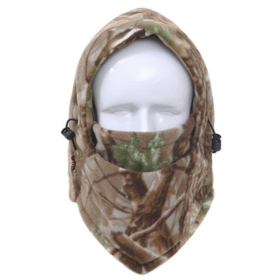 Fleece Camouflage Cap Balaclava Outdoor Trekking Riding Ski Hunting Fishing Wind-proof Mask