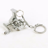 Spinning Fishing Reel Miniature Key Chain