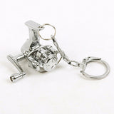 Spinning Fishing Reel Miniature Key Chain