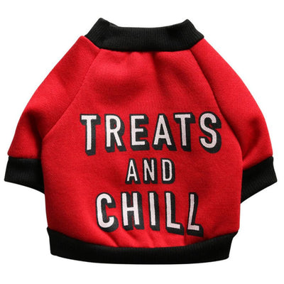Treats and chill dog sweater