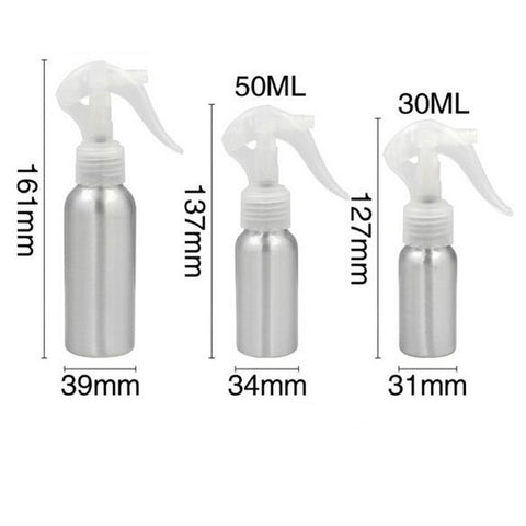 1 Pc High Quality 30ml-250ml Aluminum Bottles  Mouse Spray Gun Bottle Aluminum Spray Bottle Fine Mist Aluminum Refill Bottle