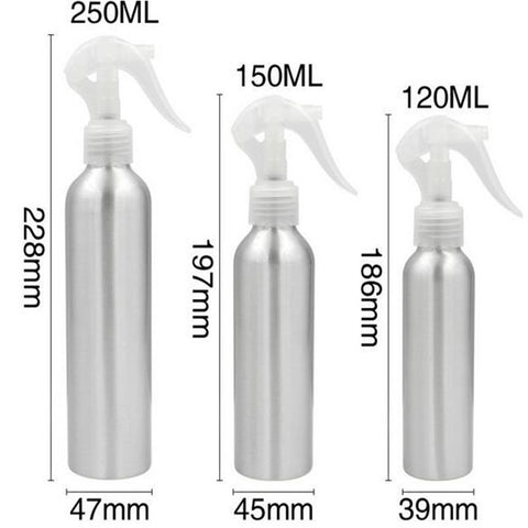 1 Pc High Quality 30ml-250ml Aluminum Bottles  Mouse Spray Gun Bottle Aluminum Spray Bottle Fine Mist Aluminum Refill Bottle