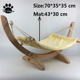 Natural Wooden Handmade Cat Bed Cat Hammock
