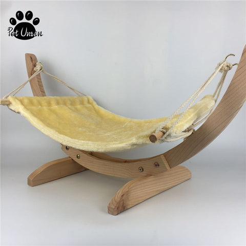 Natural Wooden Handmade Cat Bed Cat Hammock