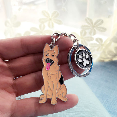 German Shepherd Dog Keychain