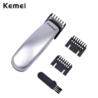 Kemei Men's Hair Trimmer Cutter Electric Shaver Battery Hair Cutting Kit