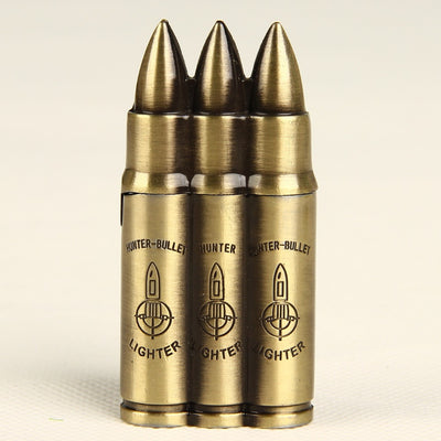 Three Bullet Design Jet Torch Windproof USB Rechargeable Lighter