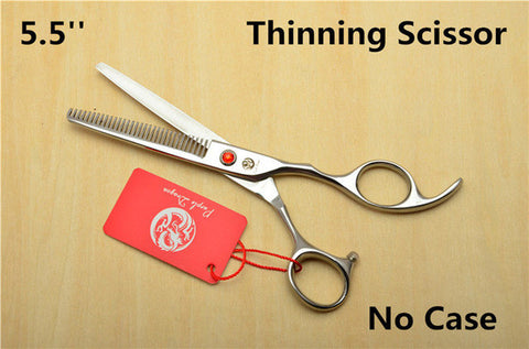 5''/5.5''/6''/6.5''/7''/7.5''/8'' Purple Dragon Red Gem Cutting/Thinning Hairdressing Shears
