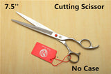 5''/5.5''/6''/6.5''/7''/7.5''/8'' Purple Dragon Red Gem Cutting/Thinning Hairdressing Shears