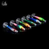 12pcs Luminous Squid Jigs Light hook Cuttlefish Shrimp 2.0 Octopus jigging Bait Rig