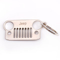 American flag Stainless Steel Grill car KeyChain, Car KeyRing for Jeep CJ JK, TJ, YJ XJ