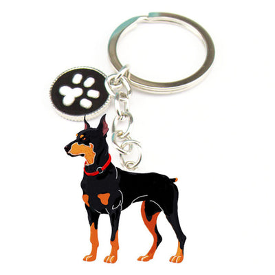 Doberman Pinscher Dog Key rings