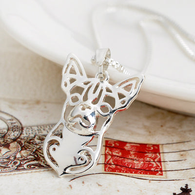 Chihuahua Dog Necklace Pet Lover Pendant