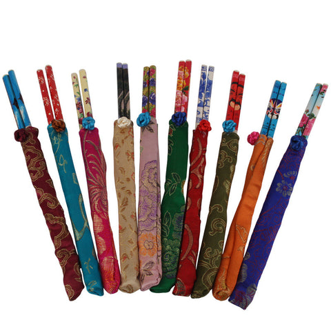 10 Pairs Traditional Vintage Chinese Style Natural Bamboo