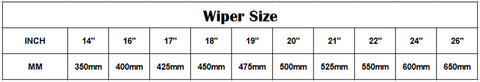 Universal U-type Car Windshield Wiper Blade With High Quality Soft Natural Rubber 14 16 17 18 19 20 21 22 24 26 Inch