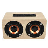 Retro Wood Bluetooth Speaker Sound Daul loudspeaker Boombox Stereo Speaker System for Notebook Phone