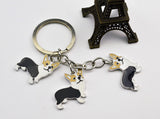 Corgi Dogs Key Ring Bag charm key chain