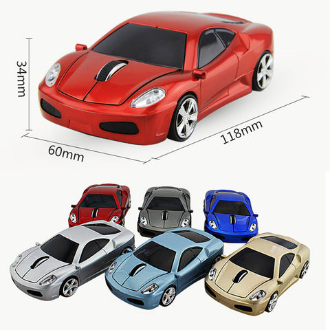 2.4GHZ Optical Sports Car Mouse 1600DPI