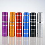 1 Piece 10ML Mini Portable Silver Ring Metal Refillable