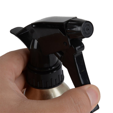 Gold Hair Hairdressing Water Spray Bottle 200ML Aluminum