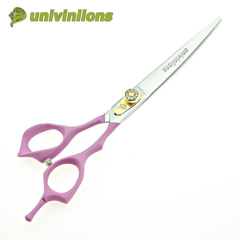 7" pink pet scissors curved