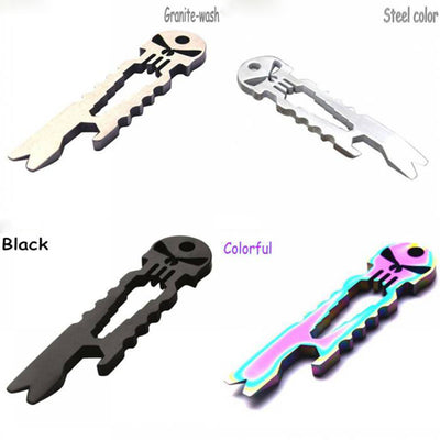 Useful Convenient  Opener EDC Tool  Bottle Opener + Wrench Key Chain Stainless Tactical Survival Tool Multifunctional Wonder gh