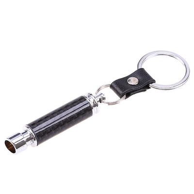 Carbon Fiber  Exhaust Pipe Keychain Ring