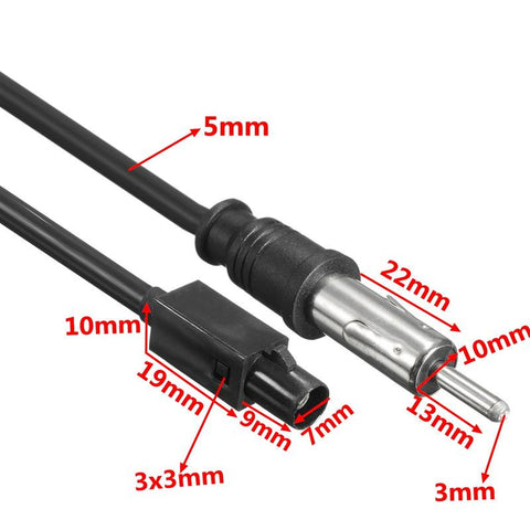 Car / Truck Player Stereo Antenna Adapter Male Aerial Plug Radio Converter Cable